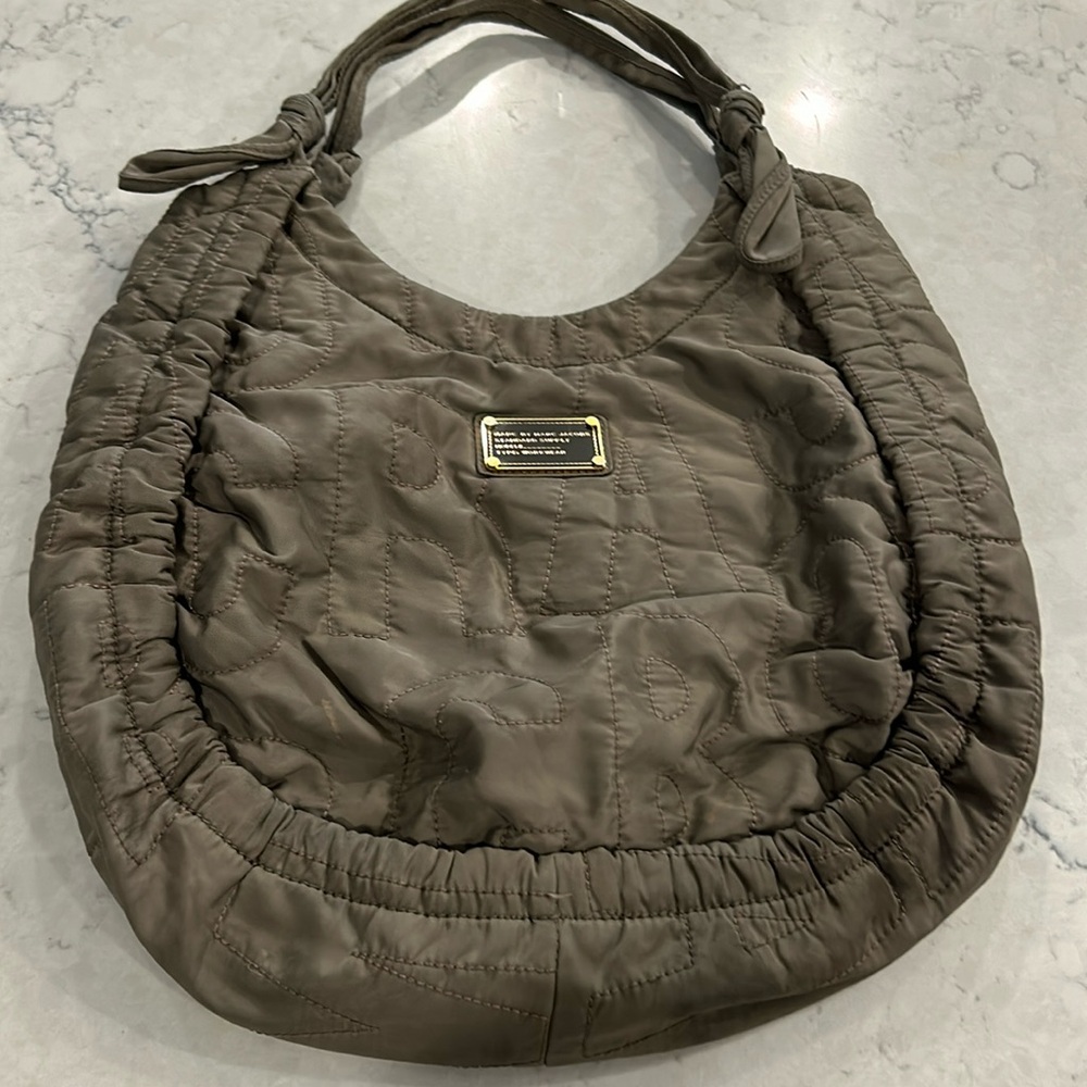 Marc By Marc Jacobs Quilted Hobo Bag in Olive
